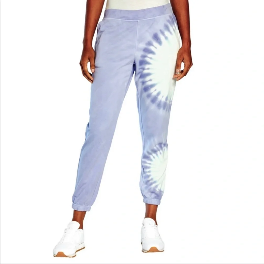 NWT Wildfox Sherbet Tie Dye Hoodie Matching Bottoms SET Color Peri Shibori Sz XL - Picture 6 of 15